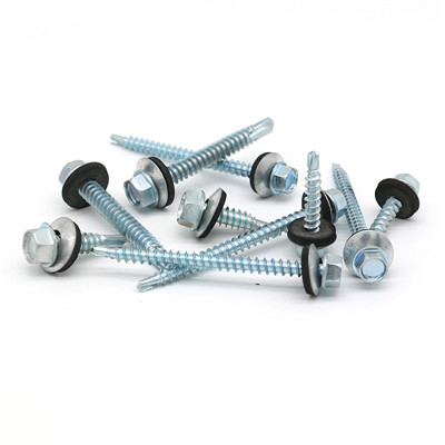 六角蓝白锌钻尾